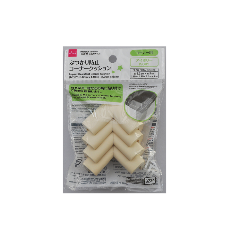 Impact Resistant Corner Cushion Ivory 2.2.cm x 5cm