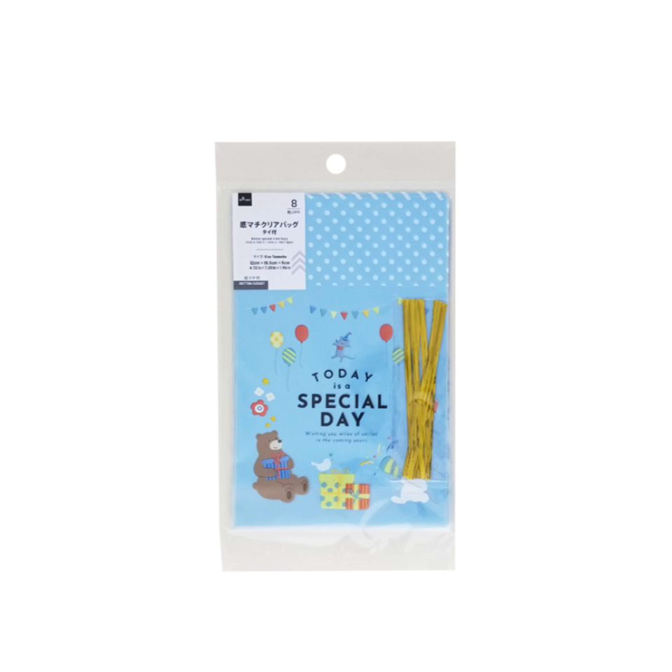 Bottom Gusset Clear Bags Kids 4.72in x 7.28in x 1.96in