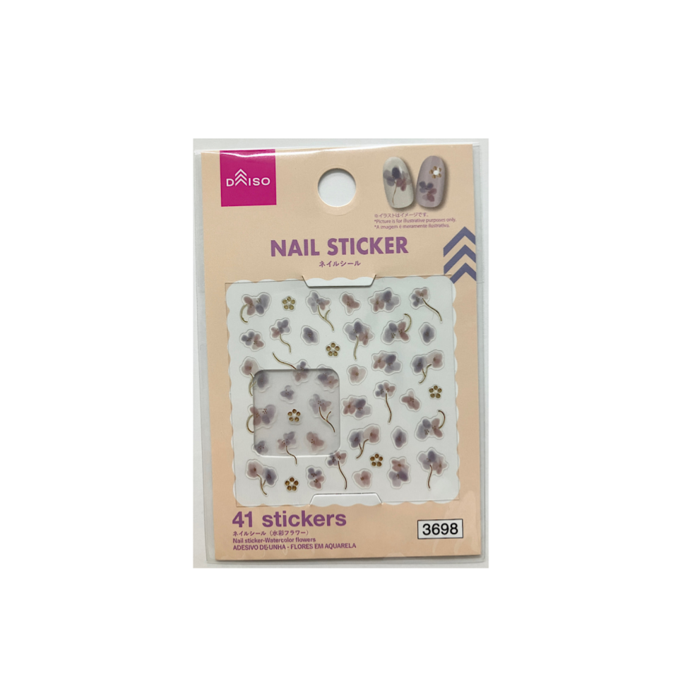 Nail Sticker Watercolor Flowers