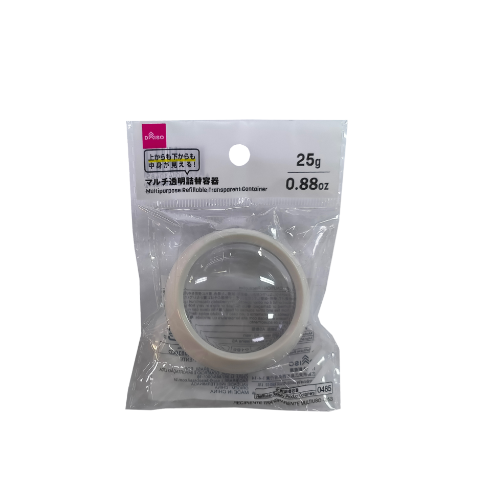 Multipurpose Refillable Transparent Container