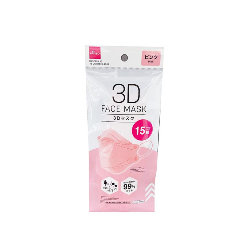 3D Face Mask Pink