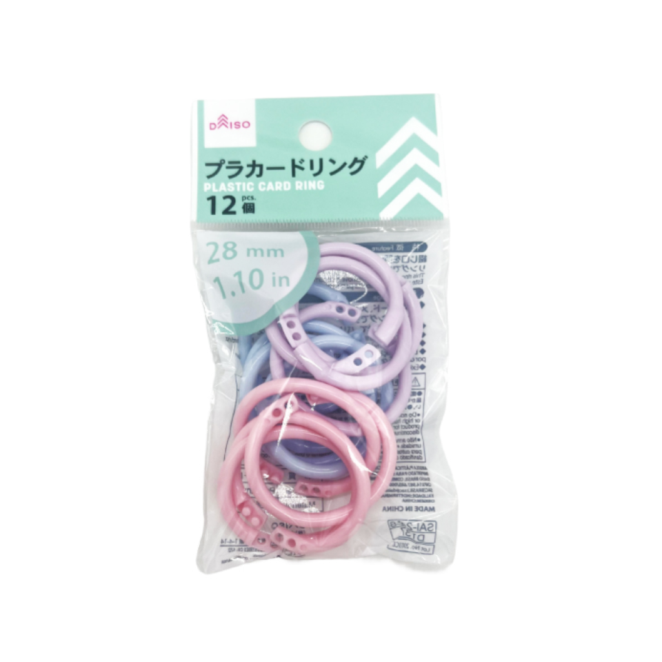 Plastic Card Ring 28mm