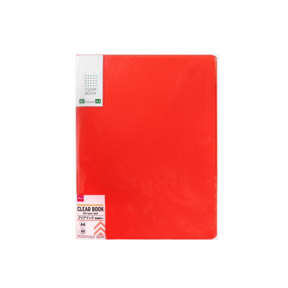 A4 Clear Book with Spine Label