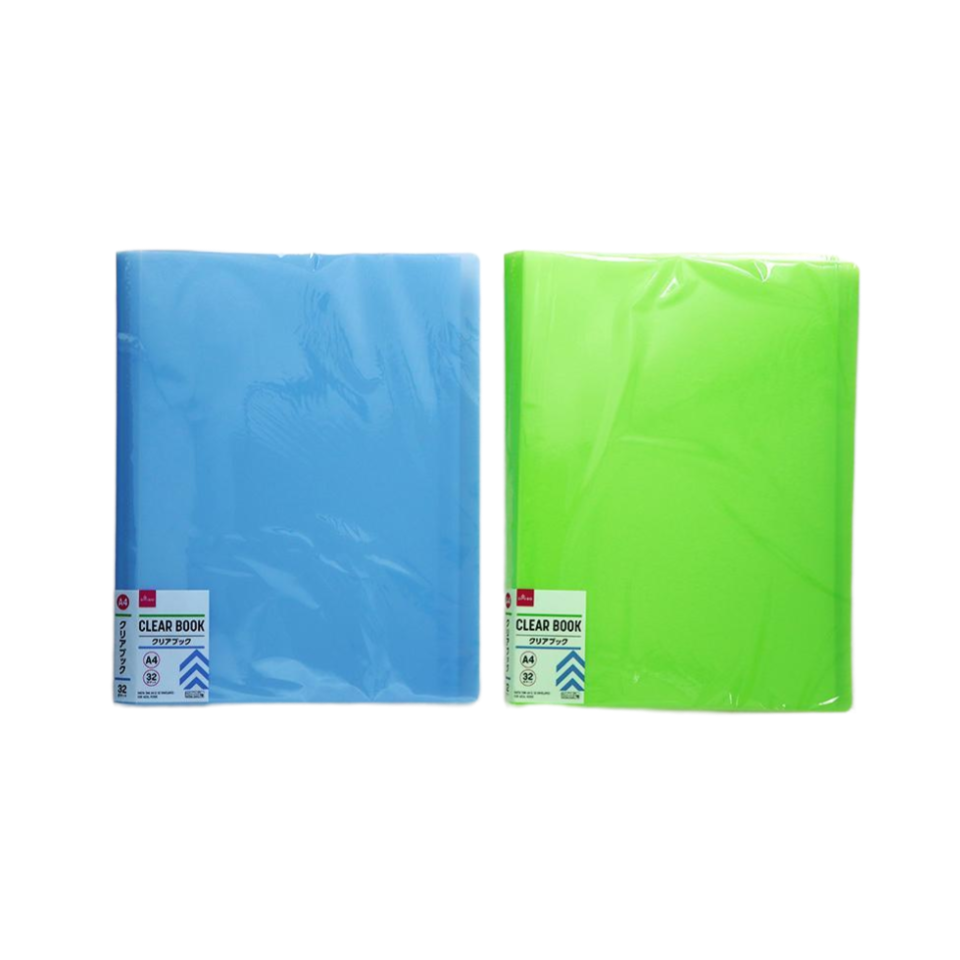 Clear Book A4 Blue/Green