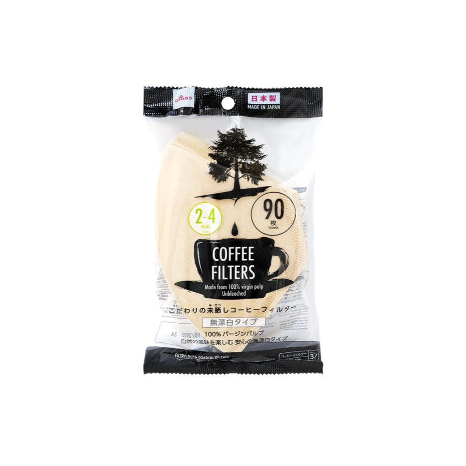 Coffee Filters 2 to 4 Cups Unbleached