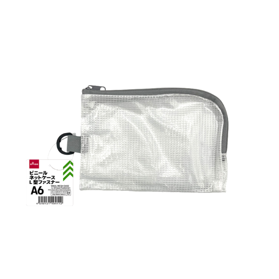 Vinyl Mesh Case A6 L Shape Fastener