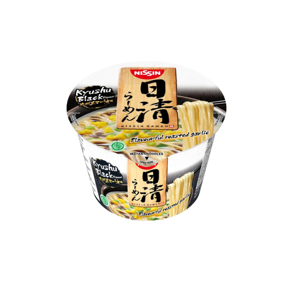 Nissin Ramen Bowl Kyushu Black