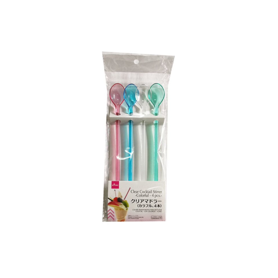 Clear Cocktail Stirrer Colorful