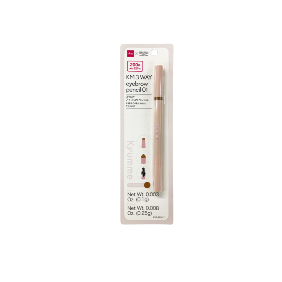 Kyumme Three Way Eyebrow Pencil 01