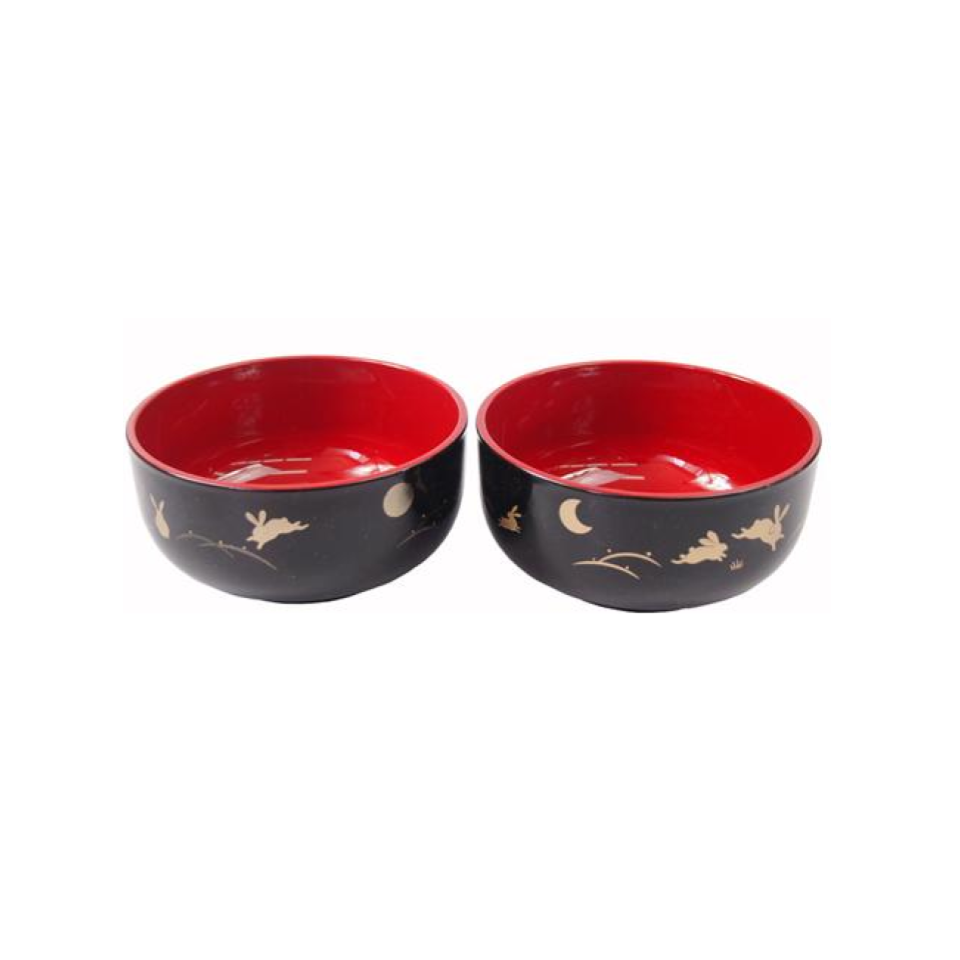 Rabbit China Bowl Black