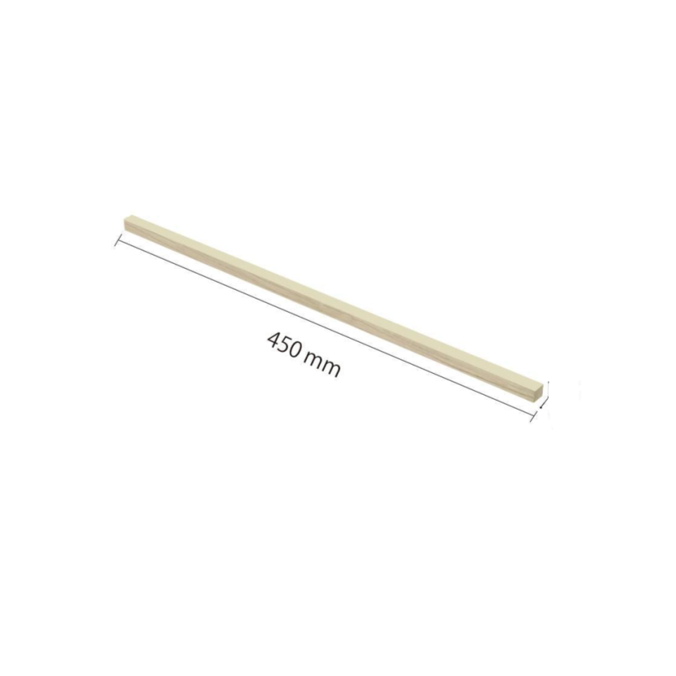Rectangular Lumber 450mm x 15mm x 15mm S-8