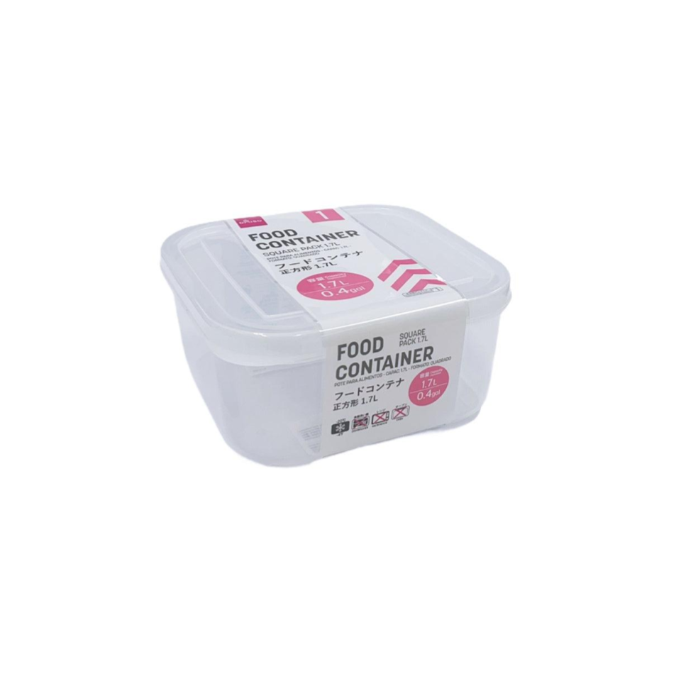 Food Container Sqauare Pack 1700ml