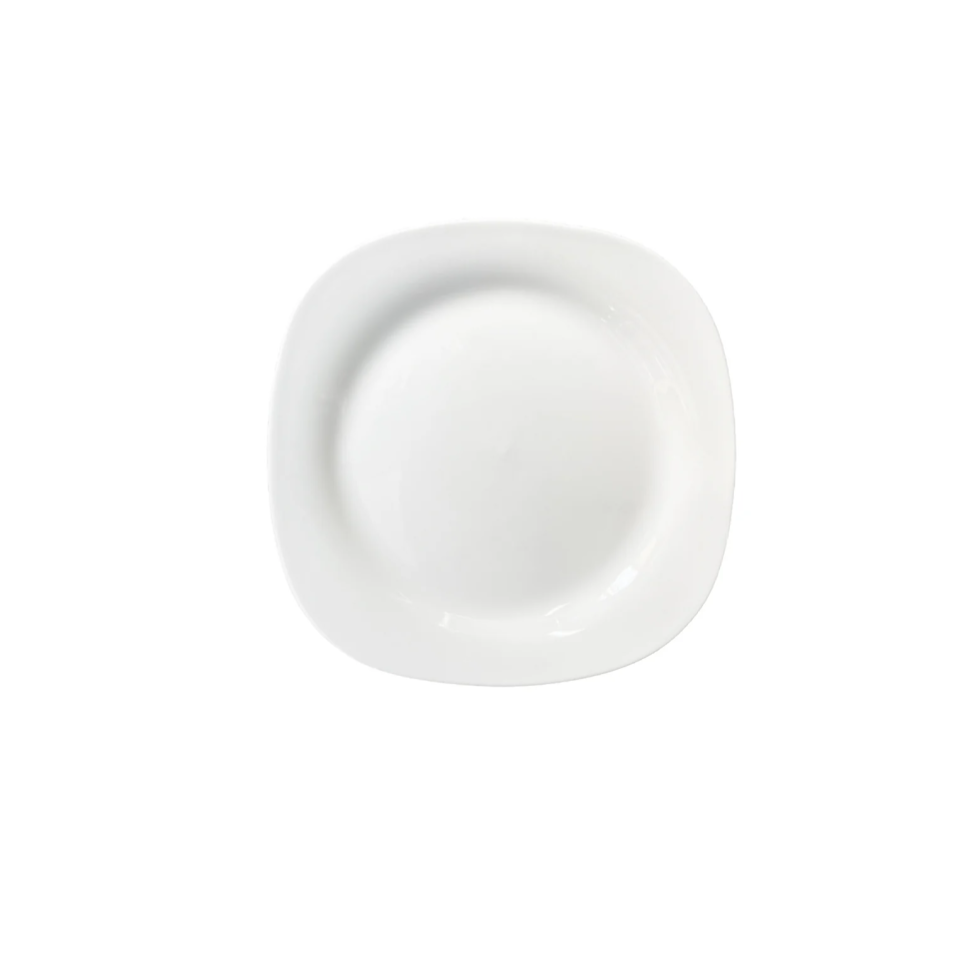 Plate White Square 5.51in