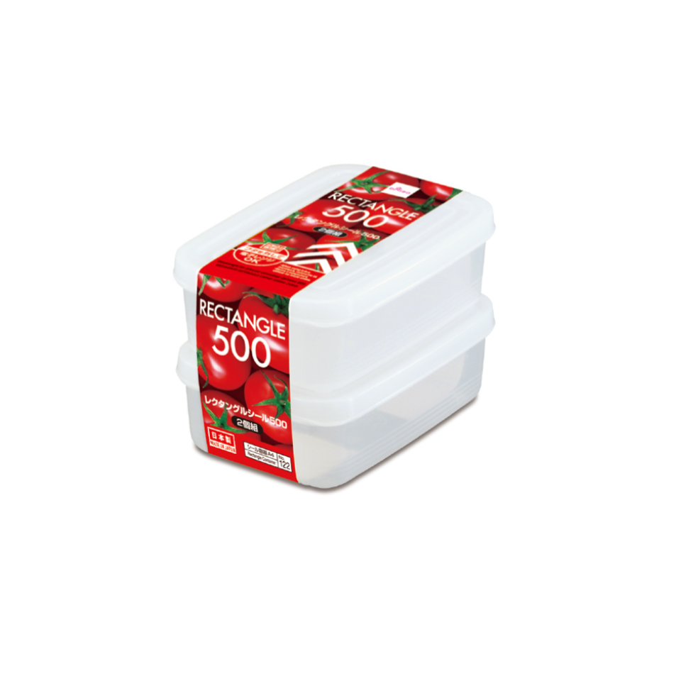 Plastic Containers Rectangle 500ml