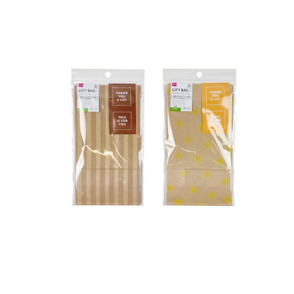 Gusset Bags Craft A with Sticker 4.72in x 8.66in x 2.75in