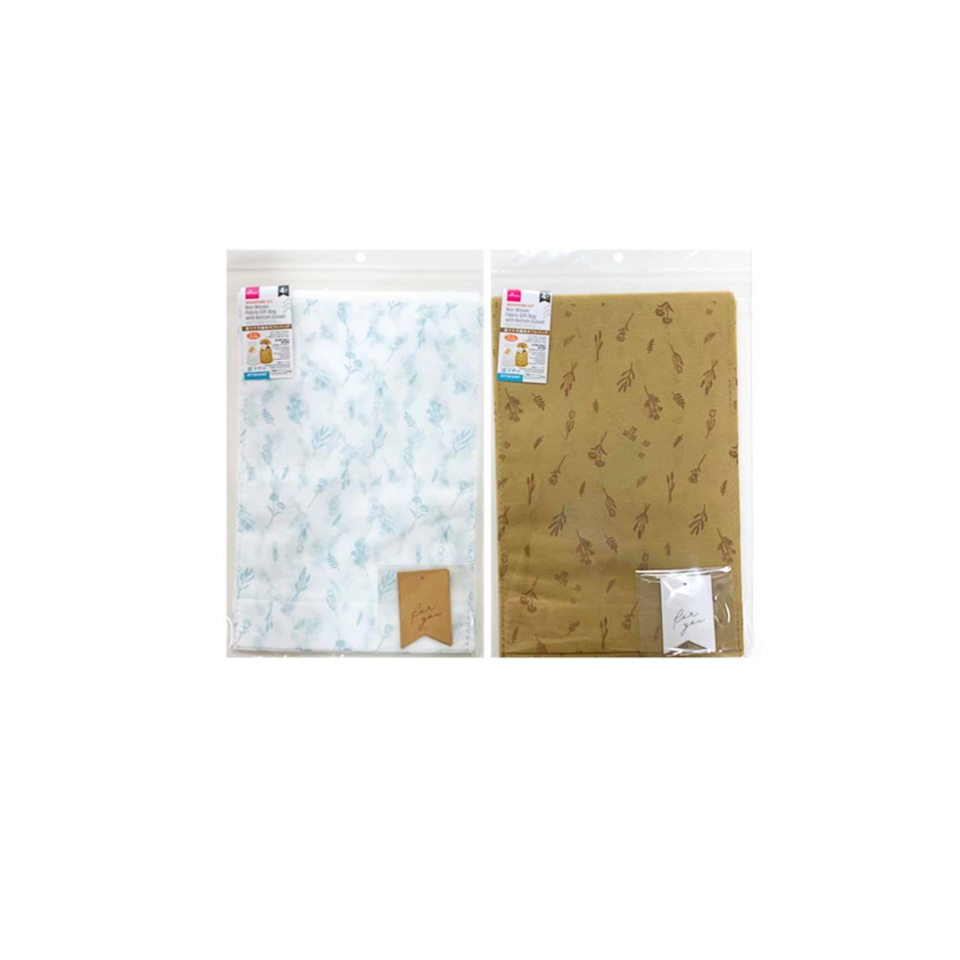 Non Woven Fabric Gift Bag with Bottom Gusset Flower 28cm x 19cm