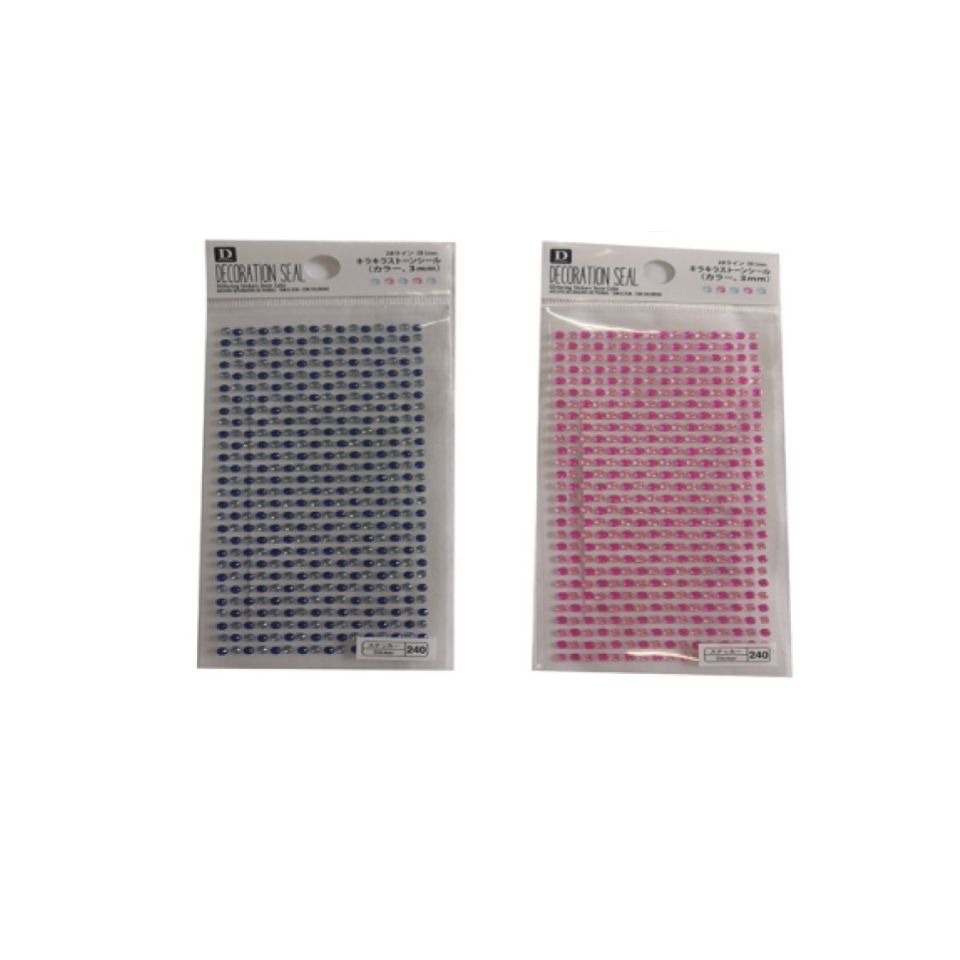 Glittering Stickers 3mm Color