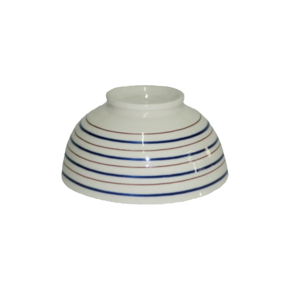 Tea Bowl Two Tone Lines