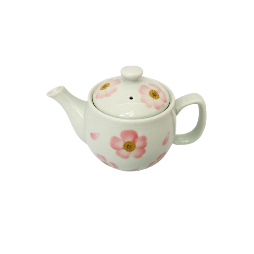 Hand Drawn Teapot Cherry Blossom