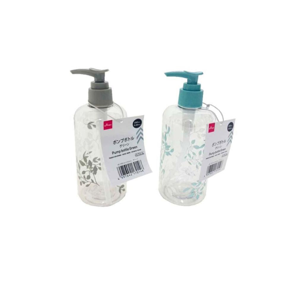 Pump Bottle Grey/Mint 280ml