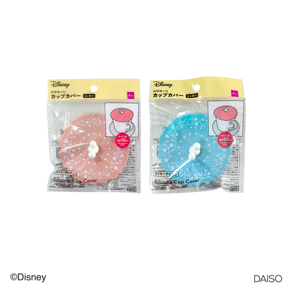 Silicone Cup Cover Floral Design Mickey