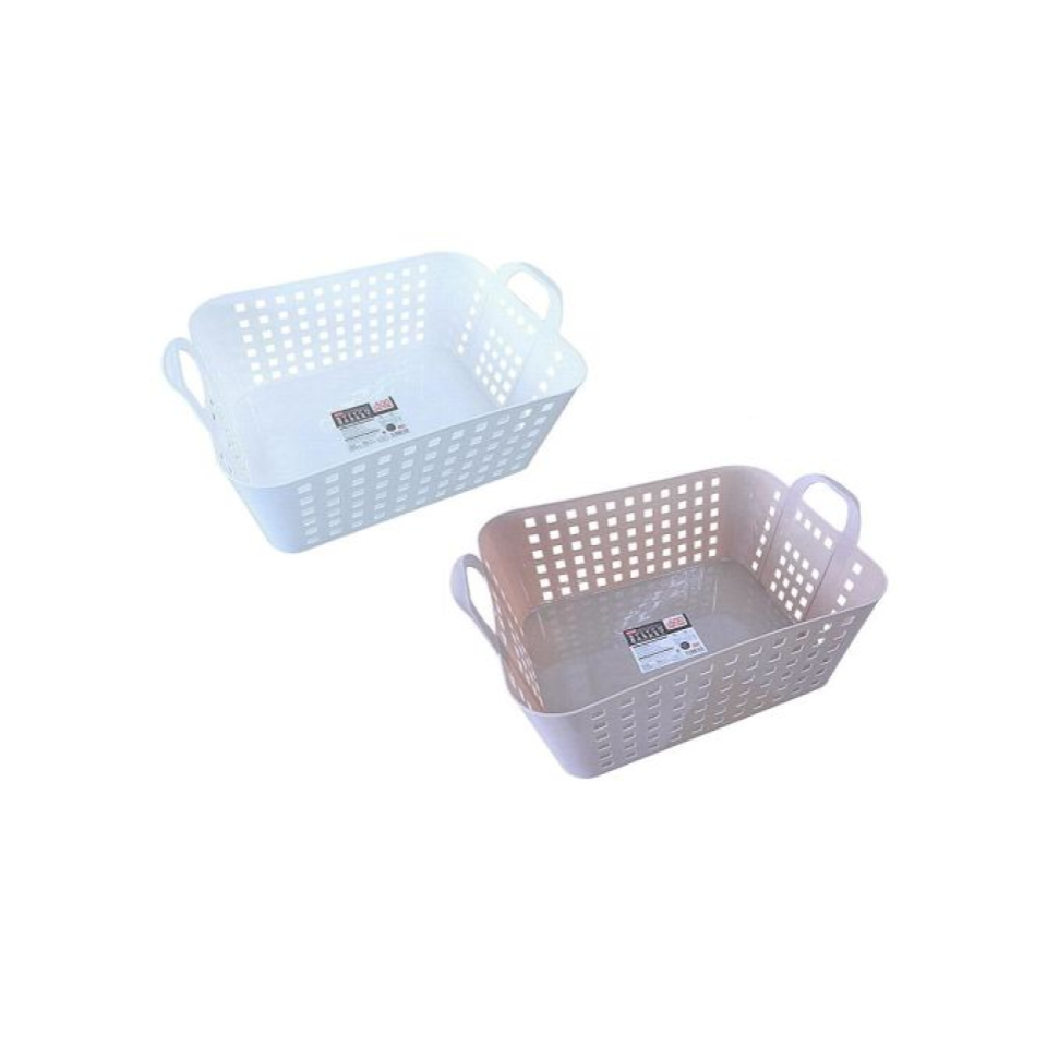 Rectangular Basket with Handle Stitch Pattern