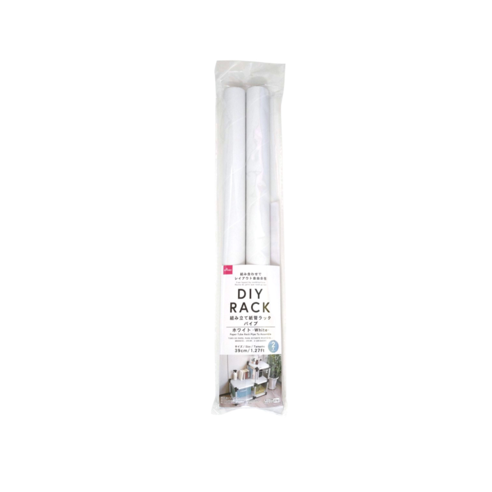 Paper Tube Rack Pipe to Assemble White 1.27ft
