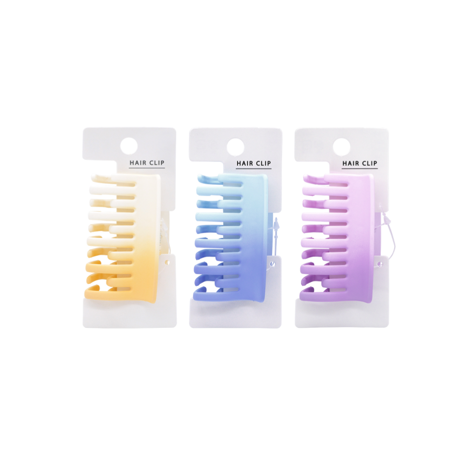 Claw Clip Matte Gradation Double Square