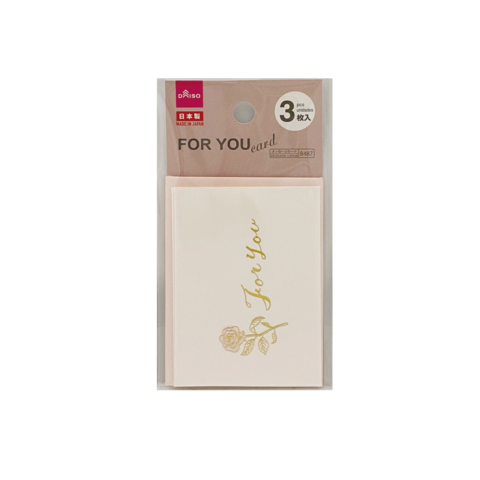 Mini Greeting Card Rose For You