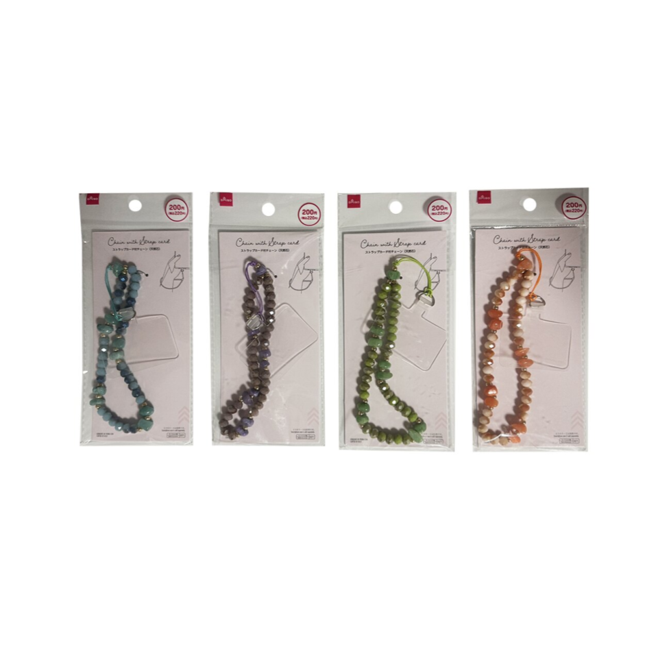 Natural Stone Chain with Strap Card