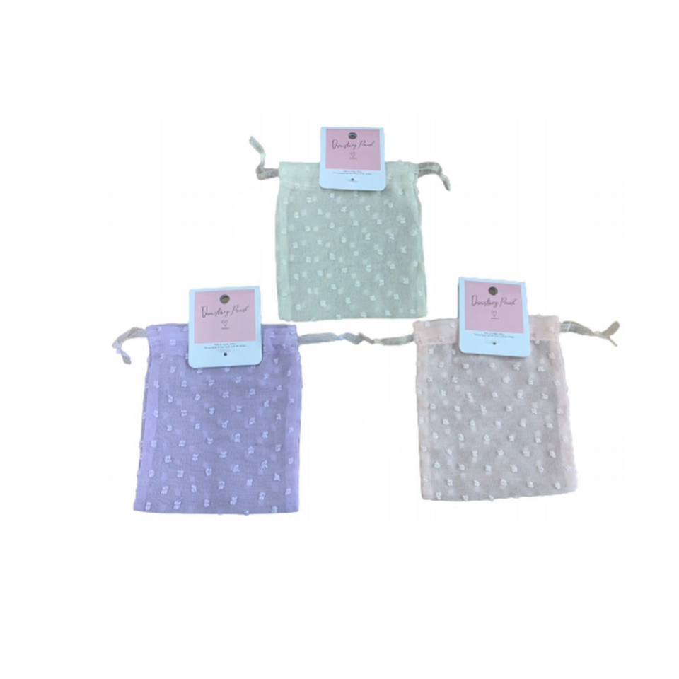 Drawstring Bag Sheer Dot