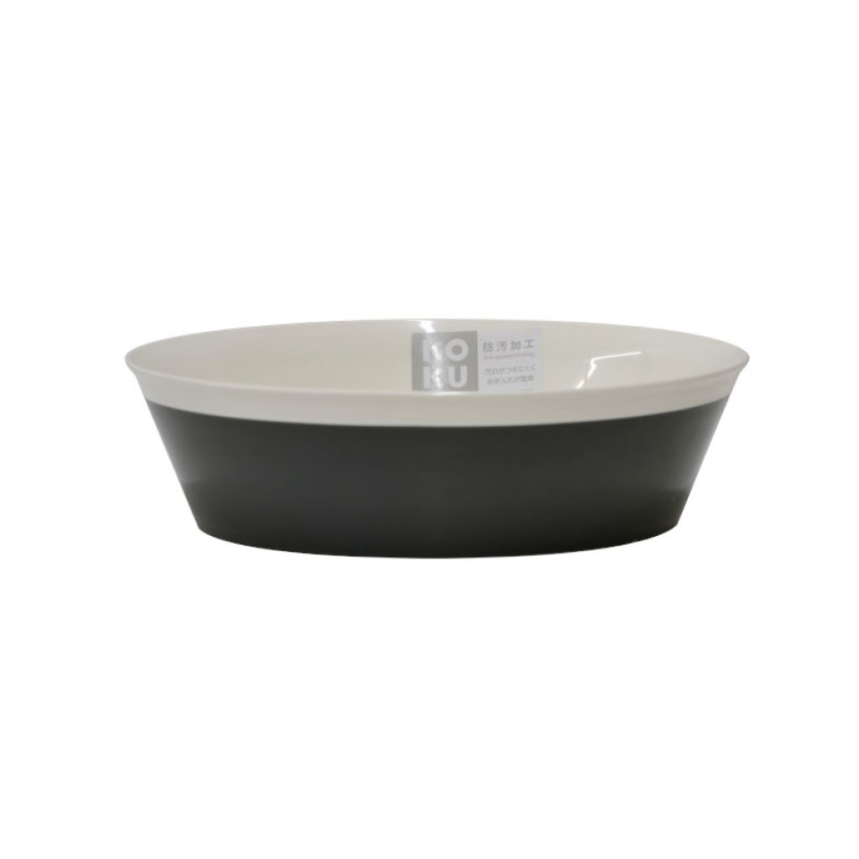 KOKU Round & Deep Plate Large Steel Grey