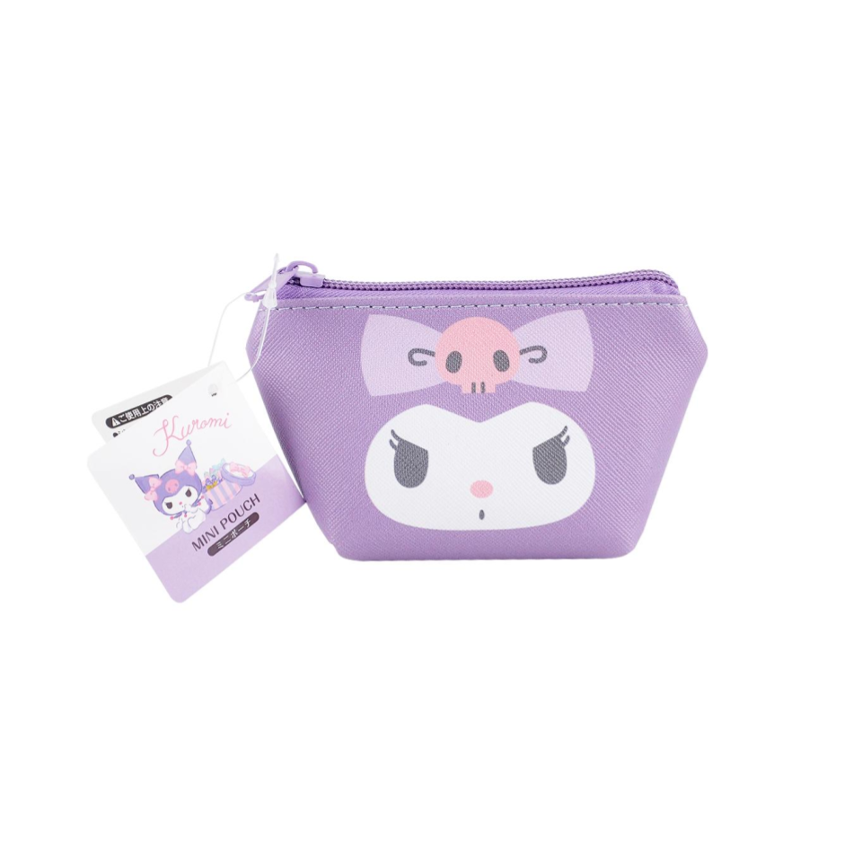 Mini Pouch Boat Shape Kuromi Face