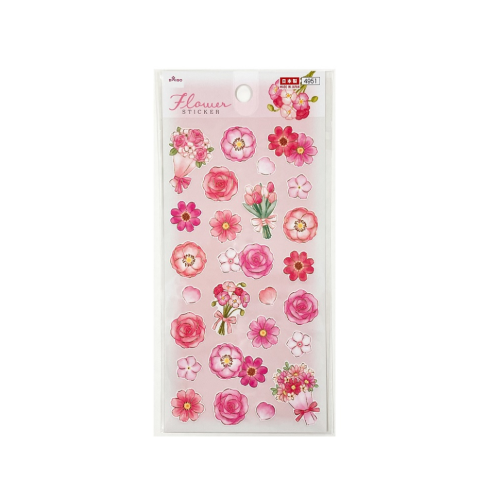 Sticker Flower Pink