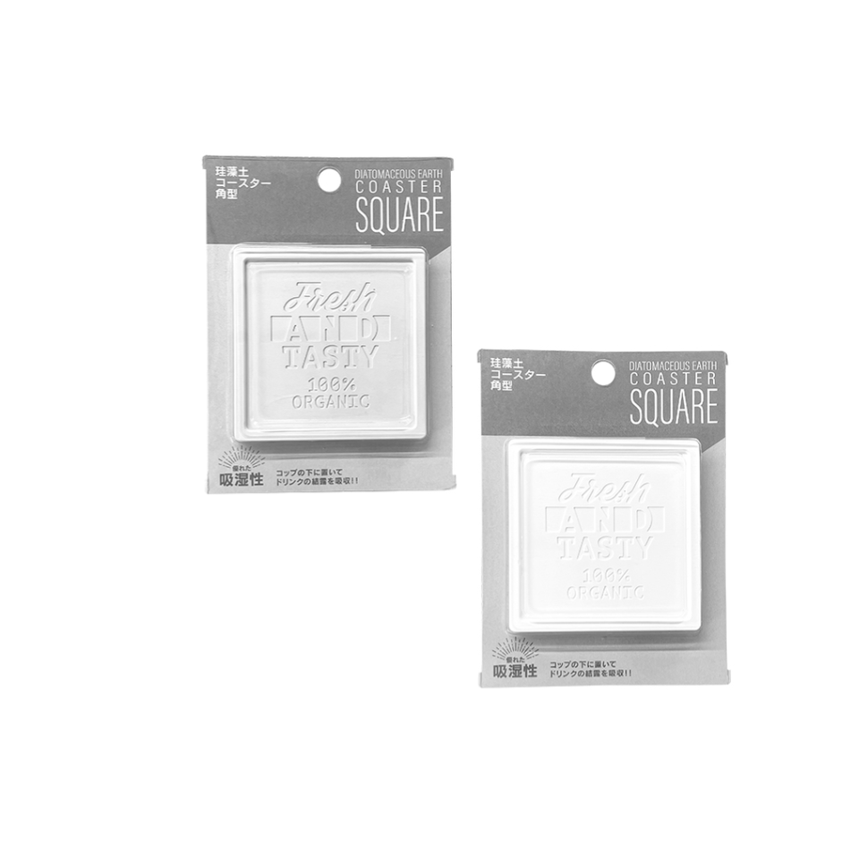Diatomaceous Earth Coaster Square Type