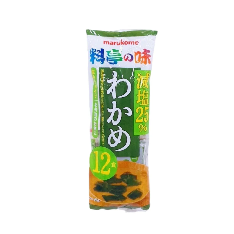Marukome Instant Miso Soup with Reduced Sodium and Wakame Seaweed