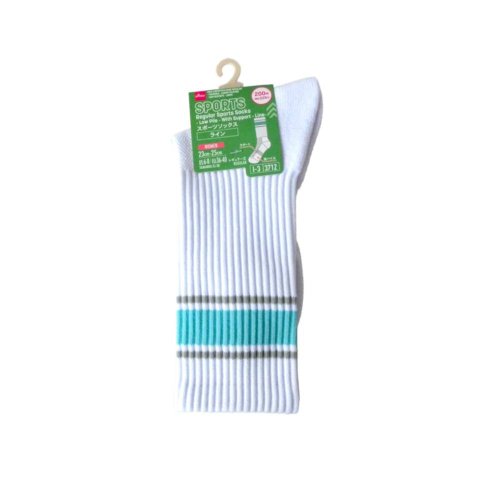 Regular Sports Socks with Support Ladies Low Pile Line