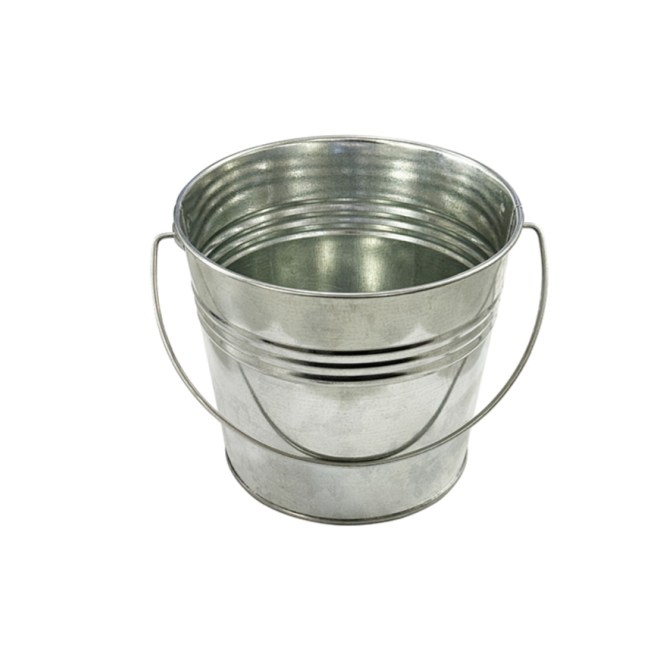 Metal Flowerpot with Decorative Handle