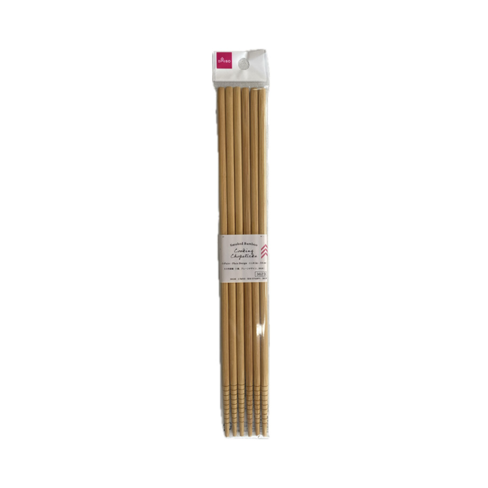 Smoked Bamboo Cooking Chopsticks Plain 30cm