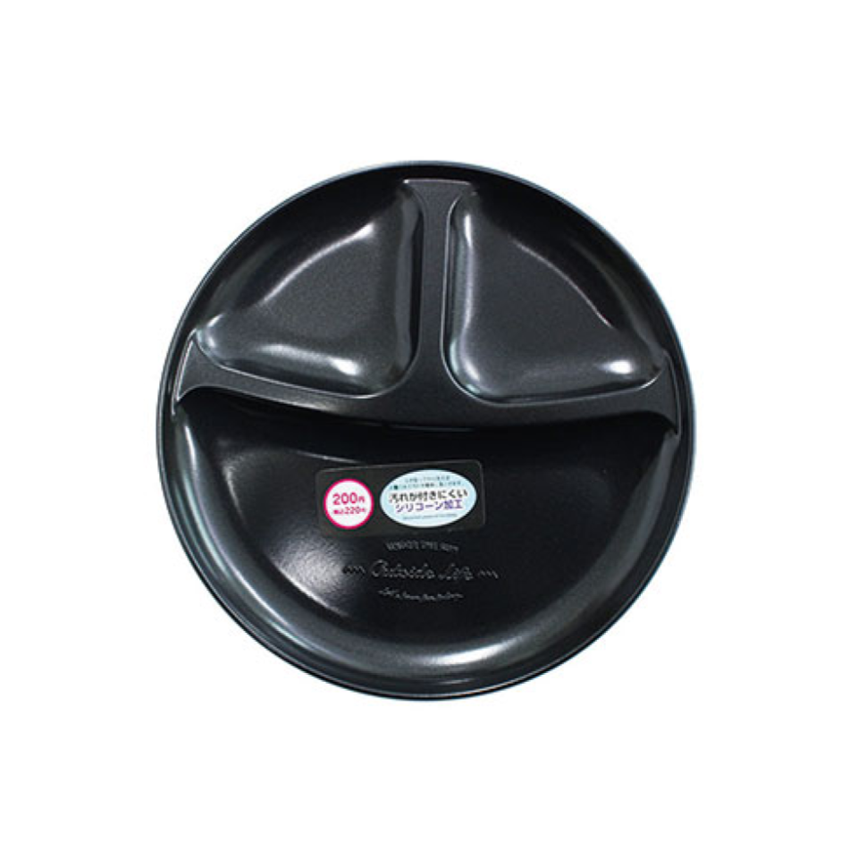 Silicon Coated Three Compartment Plate