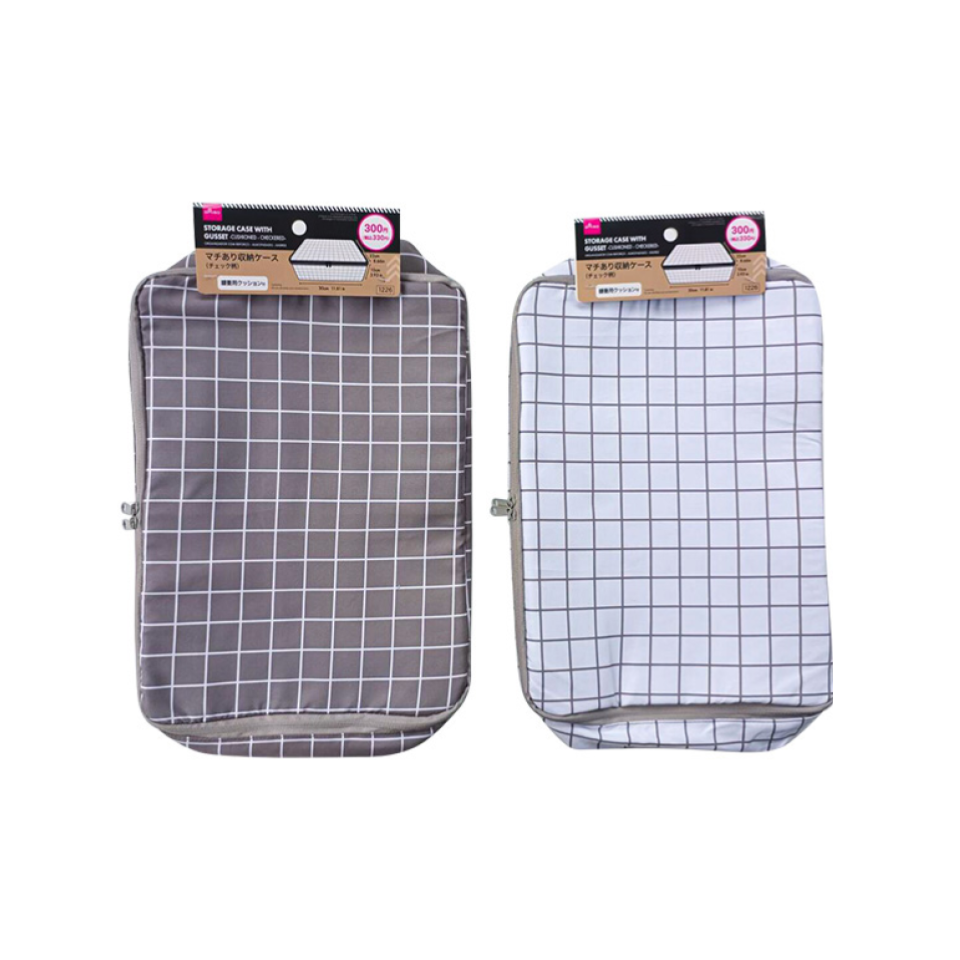 Storage Case with Gusset Cushioned Checkered