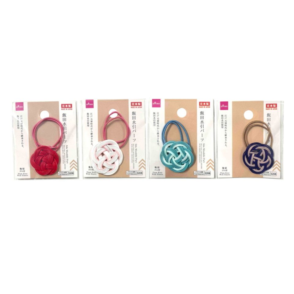 Lida Mizuhiki Part Plum Knot with Elastic