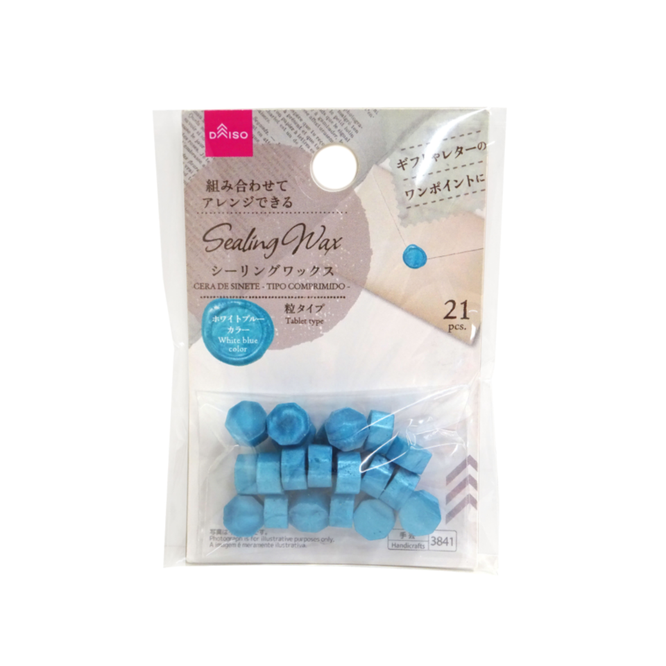 Sealing Wax Tablet Type White Blue
