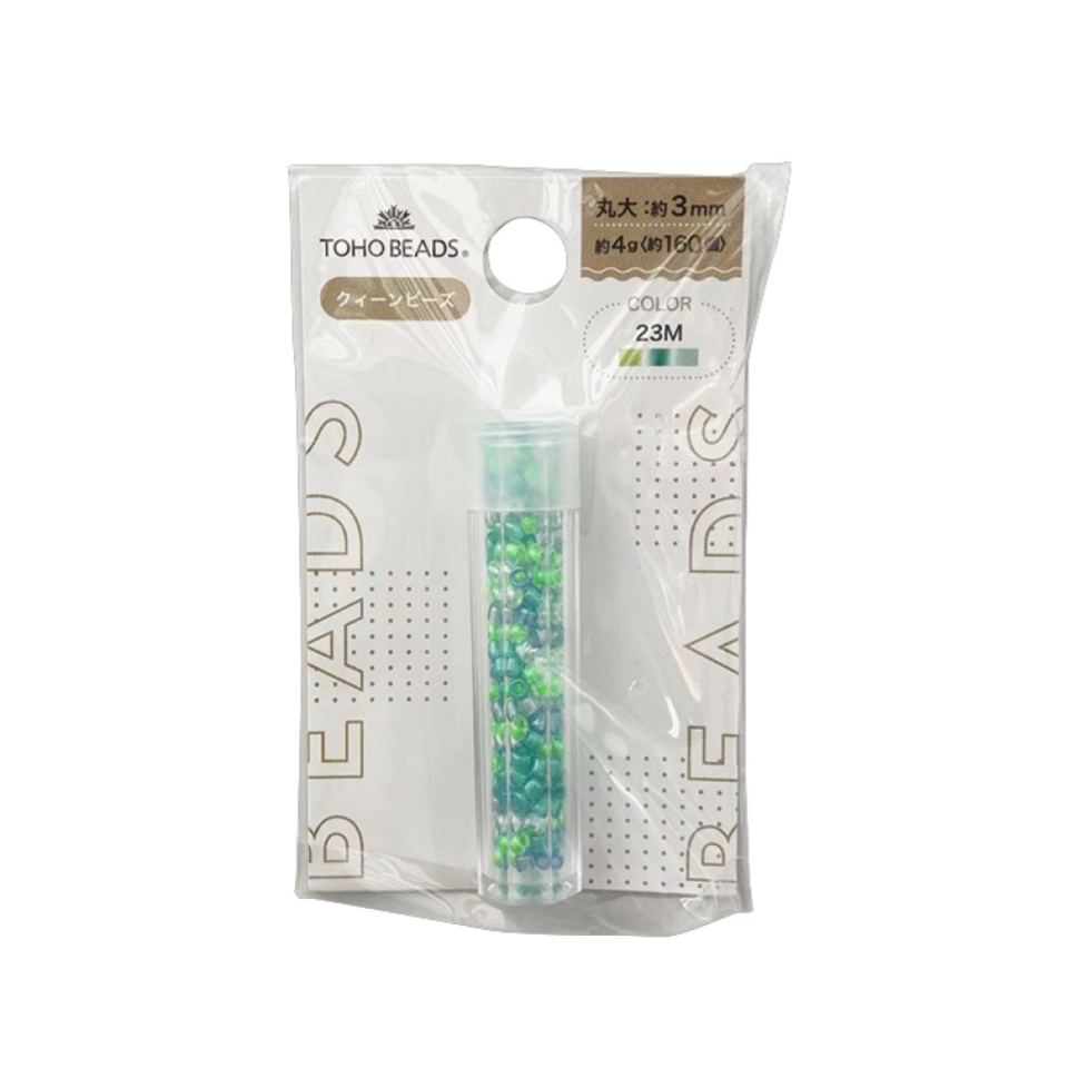 Toho Beads Round Green Mix 23m