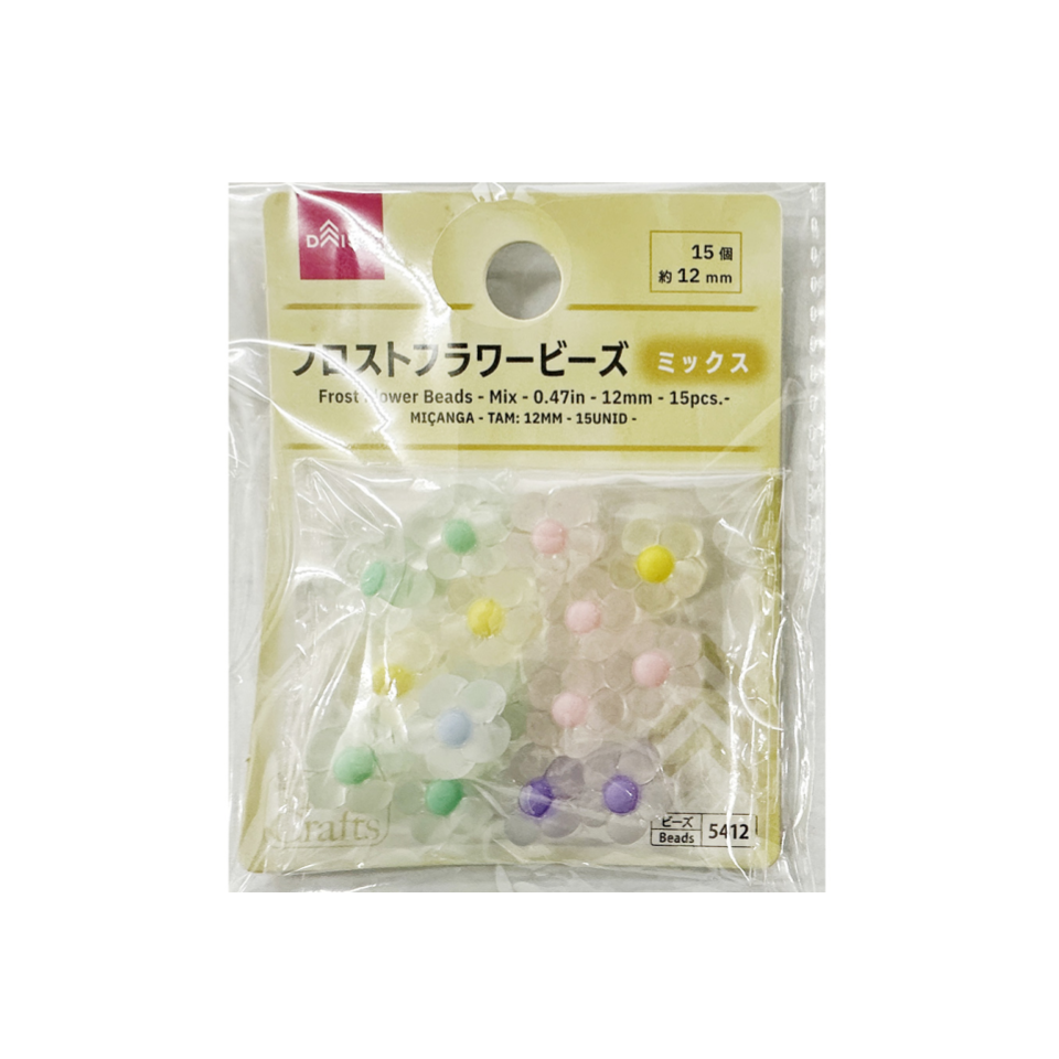 Frost Flower Beads Mix 12mm