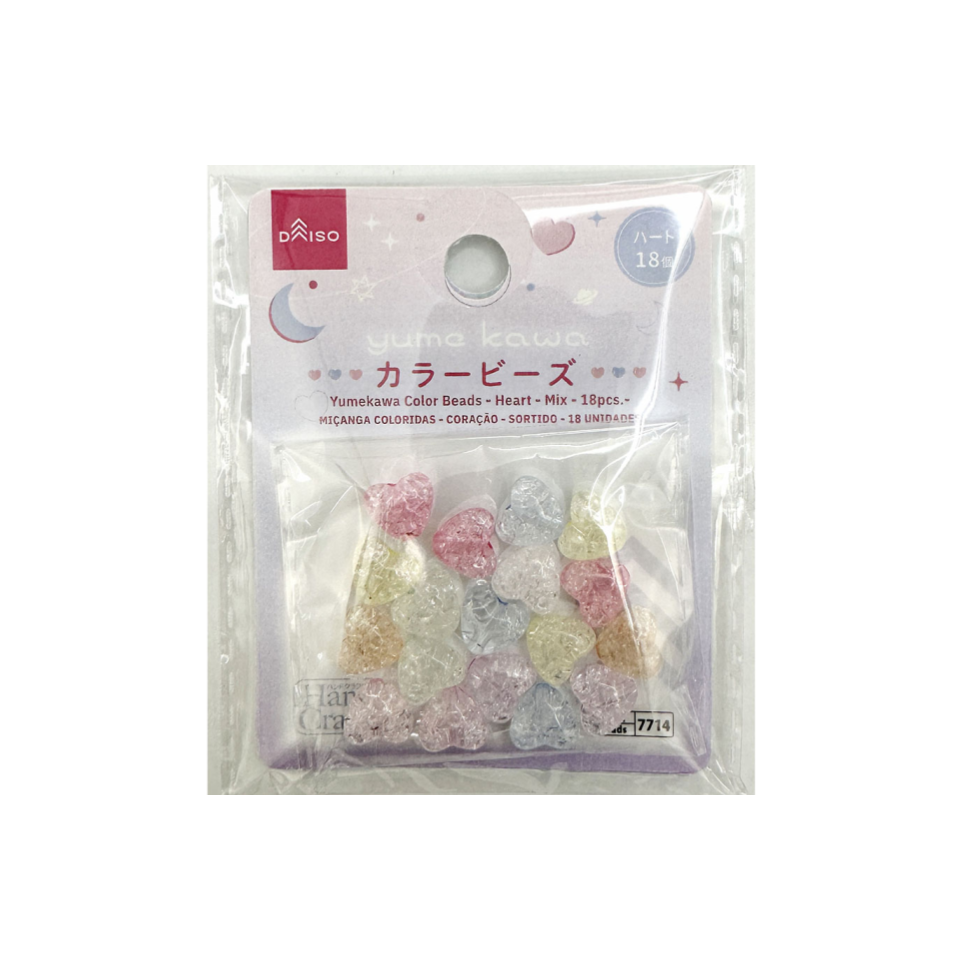 Yumekawa Color Beads Heart Mix