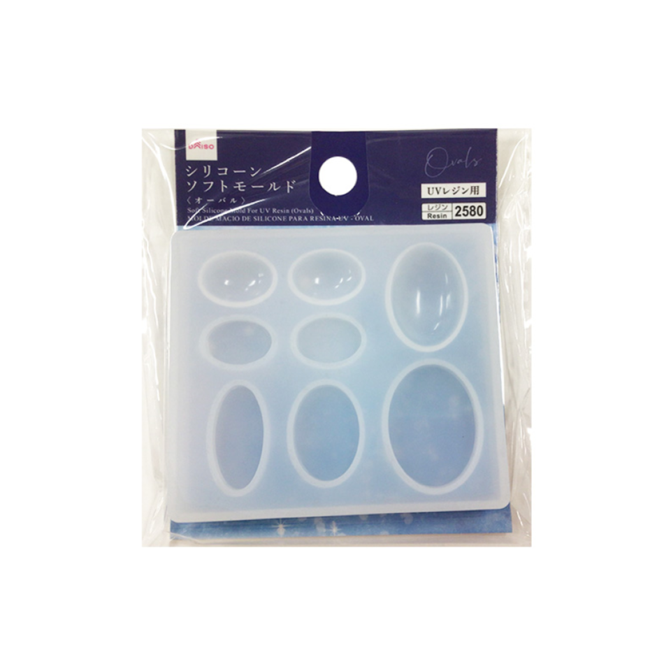 Soft Silicone Mold for UV Resin Ovals