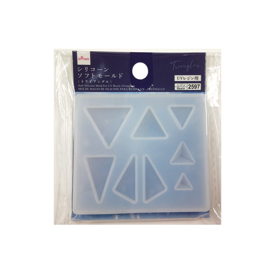 Soft Silicone Mold for UV Resin Triangles
