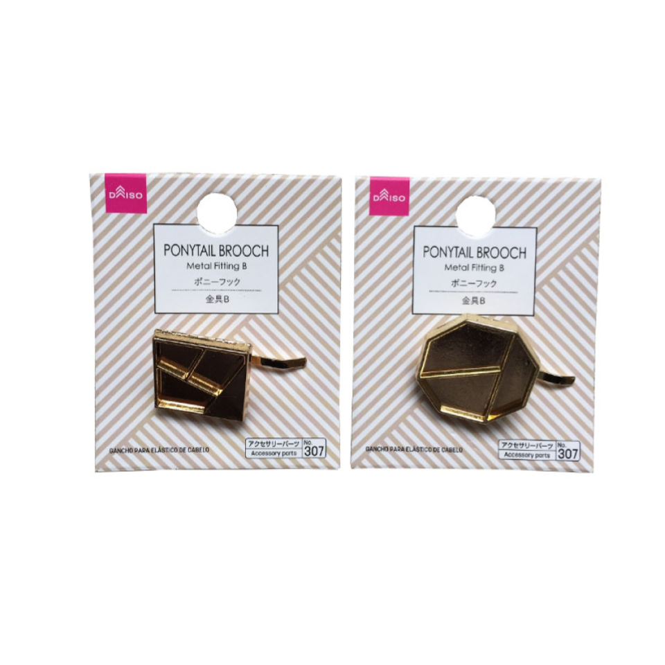 Ponytail Brooch Metal Fitting B