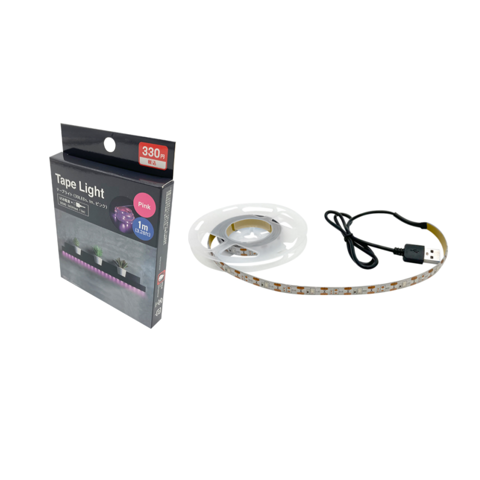 Tape Light 30 LEDs Pink 1m